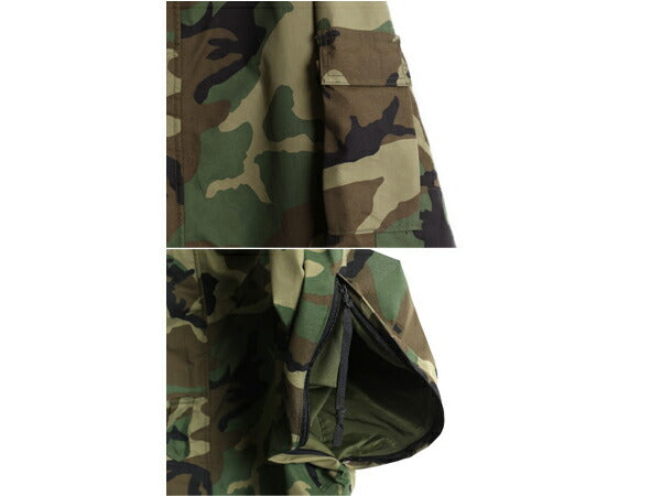 90s 米軍実物 US ARMY ECWCS ゴアテックス ウッドランドカモ 迷彩 ミリタリー ジャケット MEDIUM REGULAR 古着 オールド 1st GEN パーカー
