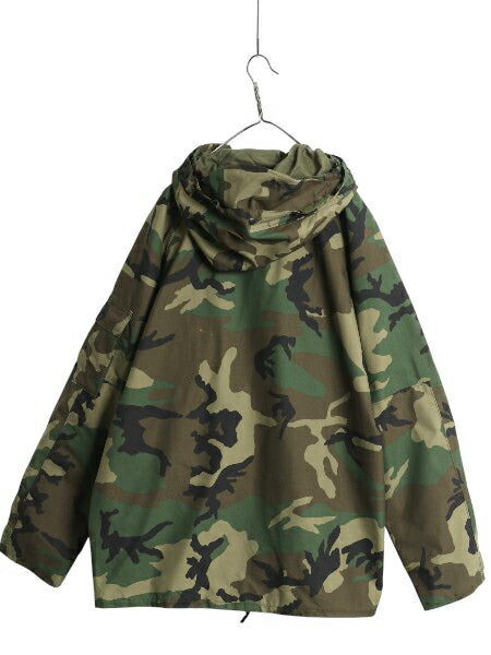 90s 米軍実物 US ARMY ECWCS ゴアテックス ウッドランドカモ 迷彩 ミリタリー ジャケット X-LARGE REGULAR 古着 オールド 1st GEN パーカー