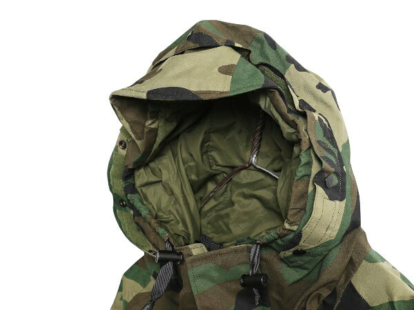 90s 米軍実物 US ARMY ECWCS ゴアテックス ウッドランドカモ 迷彩 ミリタリー ジャケット X-LARGE REGULAR 古着 オールド 1st GEN パーカー