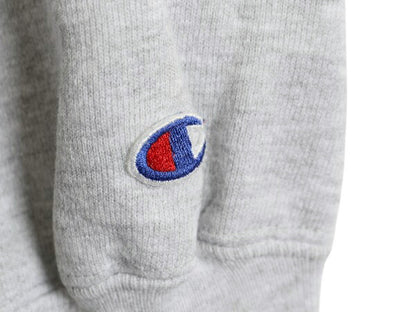 90s USA製 チャンピオン リバースウィーブ カレッジ 刺繍 スウェット メンズ L / オールド トレーナー 裏起毛 ヘビーウェイト 目付き 杢灰