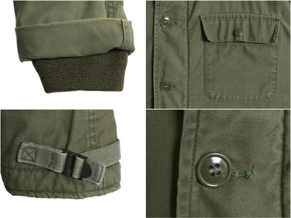 80s 米軍実物 USN ネイビー A-2 デッキ ジャケット メンズ S / 71年製 ヴィンテージ NAVY ミリタリー 軍物 裏ボア ライナー付き ブルゾン