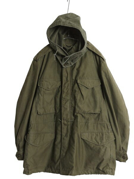 50s 米軍実物 US ARMY M-51 フィールド ジャケット MEDIUM REGULAR / 53年製 ヴィンテージ ミリタリー 軍物 M51 初期 ブルゾン フード付き