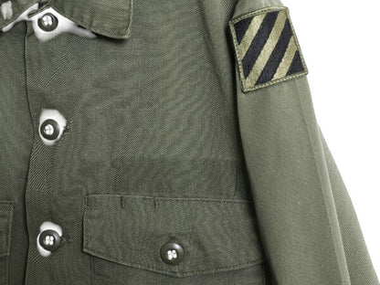 70s 米軍実物 US ARMY ユーティリティ シャツ メンズ S 程 古着 78年製 ヴィンテージ ミリタリー アーミー 軍物 長袖シャツ OG507 オリーブ
