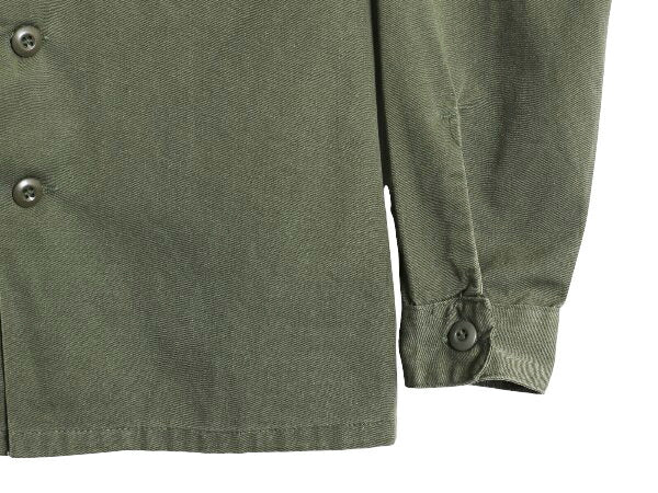 70s 米軍実物 US ARMY ユーティリティ シャツ メンズ S 程 古着 78年製 ヴィンテージ ミリタリー アーミー 軍物 長袖シャツ OG507 オリーブ