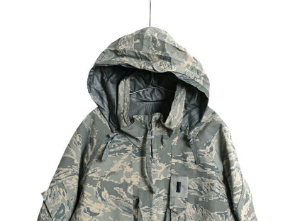 デッドストック 米軍実物 APECS デジタル タイガーカモ 迷彩 ゴアテックス ジャケット LARGE LONG 新品 09年製 ミリタリー USAF ABU ECWCS