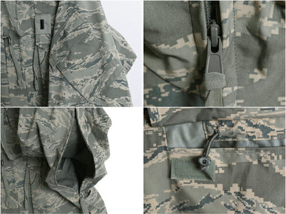 デッドストック 米軍実物 APECS デジタル タイガーカモ 迷彩 ゴアテックス ジャケット LARGE LONG 新品 09年製 ミリタリー USAF ABU ECWCS