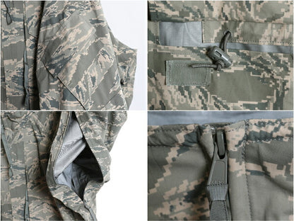 デッドストック 米軍実物 APECS デジタル タイガーカモ 迷彩 ゴアテックス ジャケット X-LARGE REGULAR / 新品 ミリタリー USAF ABU ECWCS