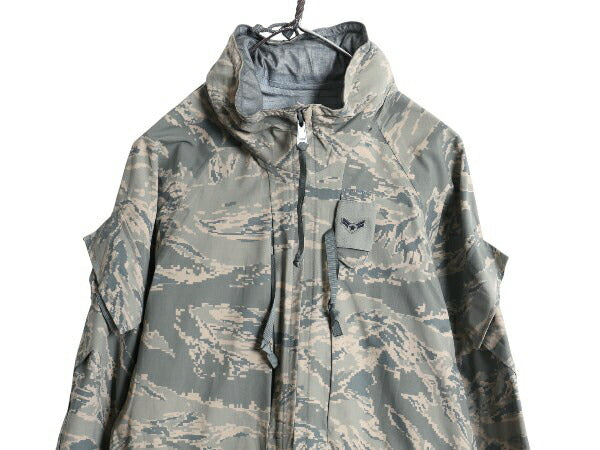 米軍実物 APECS デジタル タイガーカモ 迷彩 ゴアテックス ジャケット SMALL SHORT 08年製 ミリタリー USAF ABU ECWCS 軍物 ジャンパー