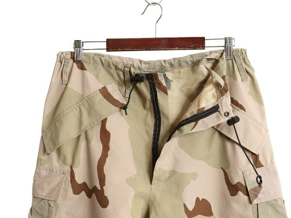 デッドストック 民間 US ARMY デザート カモ オーバー パンツ MEDIUM REGULAR / 新品 アーミー ミリタリー ECWCS ゴアテックス 迷彩柄 軍物