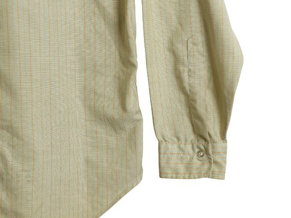 60s House of Yorke ストライプ 3点留め ボタンダウン 長袖 シャツ メンズ L ヴィンテージ オックスフォード シワになりにくい カジュアル