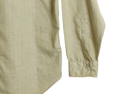 60s House of Yorke ストライプ 3点留め ボタンダウン 長袖 シャツ メンズ L ヴィンテージ オックスフォード シワになりにくい カジュアル