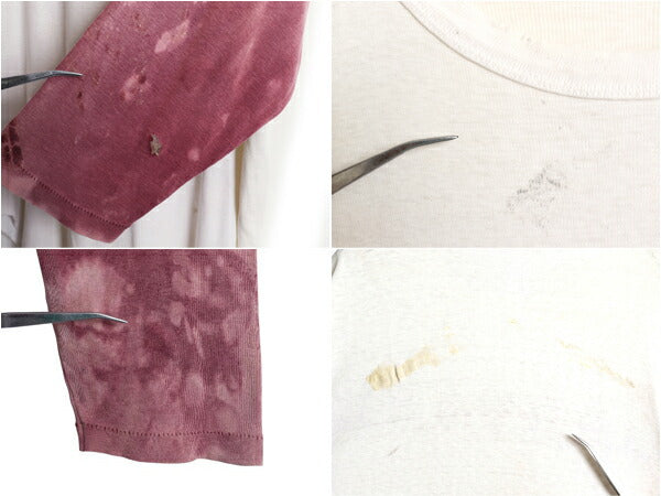 雰囲気系 70s USA製 チャンピオン ハーバード カレッジ 染込み プリント ベースボール Tシャツ L メンズ M 程 ヴィンテージ 7分袖 バータグ