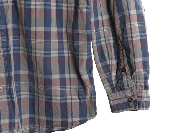 US企画 カーハート チェック ボタンダウン 長袖 シャツ メンズ XL Carhartt ワーク コットン マルチカラー ポケット付き 大きいサイズ 廃盤
