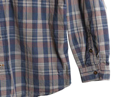 US企画 カーハート チェック ボタンダウン 長袖 シャツ メンズ XL Carhartt ワーク コットン マルチカラー ポケット付き 大きいサイズ 廃盤