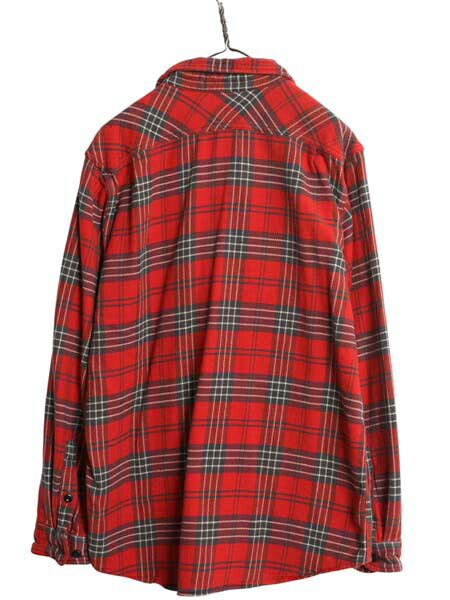 フィルソン チェック 長袖 ヘビーフランネル シャツ メンズ XL 大きいサイズ ヴィンテージ ネルシャツ 長袖シャツ ワークシャツ カジュアル