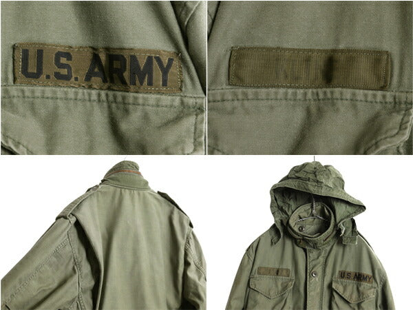 80s 米軍実物 US ARMY M-65 フィールド ジャケット SMALL SHORT 程 古着 ヴィンテージ ミリタリー アーミー 軍物 ブルゾン 3rd ブラス M65