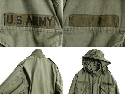 80s 米軍実物 US ARMY M-65 フィールド ジャケット SMALL SHORT 程 古着 ヴィンテージ ミリタリー アーミー 軍物 ブルゾン 3rd ブラス M65