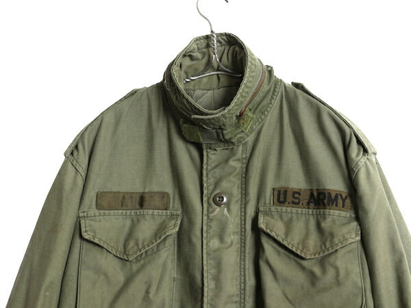 80s 米軍実物 US ARMY M-65 フィールド ジャケット SMALL SHORT 程 古着 ヴィンテージ ミリタリー アーミー 軍物 ブルゾン 3rd ブラス M65