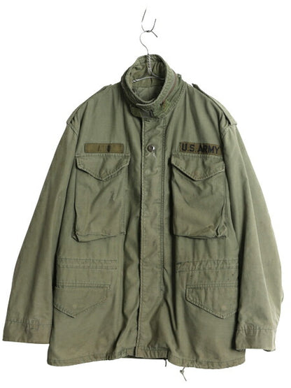 80s 米軍実物 US ARMY M-65 フィールド ジャケット SMALL SHORT 程 古着 ヴィンテージ ミリタリー アーミー 軍物 ブルゾン 3rd ブラス M65