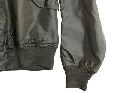 90s 米軍実物 CWU-36P サマー フライト ジャケット LARGE / オールド 91年製 軍物 アラミド ミリタリー USAF エアフォース ボンバー セージ
