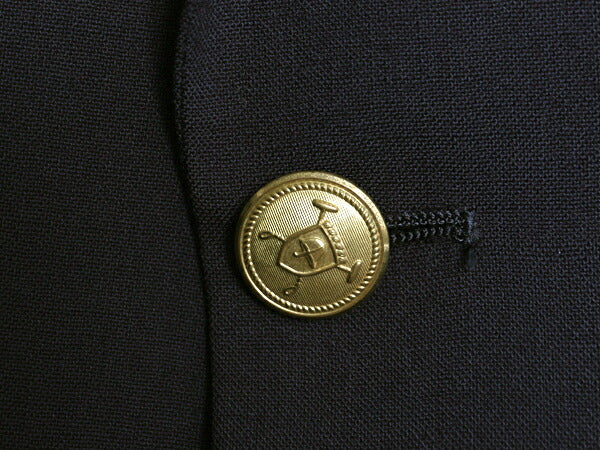 90s USA製 POLO UNIVERSITY CLUB ラルフローレン ウール テーラード ジャケット メンズ XL 程 紺ブレ ブレザー サマー 金ボタン きれいめ
