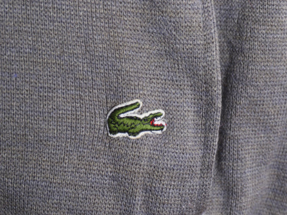 70s 80s ラコステ リバーシブル ジャケット メンズ M 旧タグ ヴィンテージ ジャンパー ポプリン アクリル ニット スイングトップ シンプル