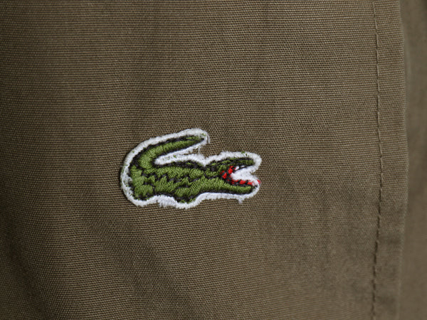 70s 80s ラコステ リバーシブル ジャケット メンズ M 旧タグ ヴィンテージ ジャンパー ポプリン アクリル ニット スイングトップ シンプル