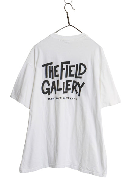 90s USA製 アート 両面 プリント Tシャツ メンズ XL / オールド イラスト グラフィック ヘビーウェイト シングルステッチ 大きいサイズ 白