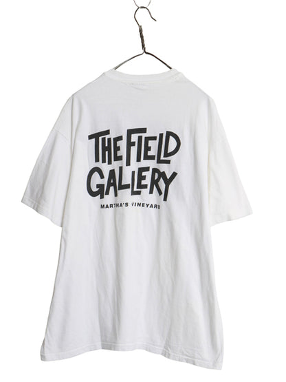90s USA製 アート 両面 プリント Tシャツ メンズ XL / オールド イラスト グラフィック ヘビーウェイト シングルステッチ 大きいサイズ 白