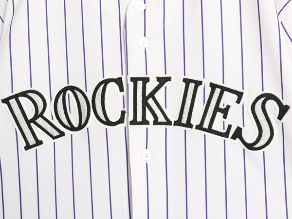 ロッキーズ ベースボール シャツ メンズ XXXL 程 MLB オフィシャル マジェスティック 大リーグ ユニフォーム ジャージ 重ね着 大きいサイズ