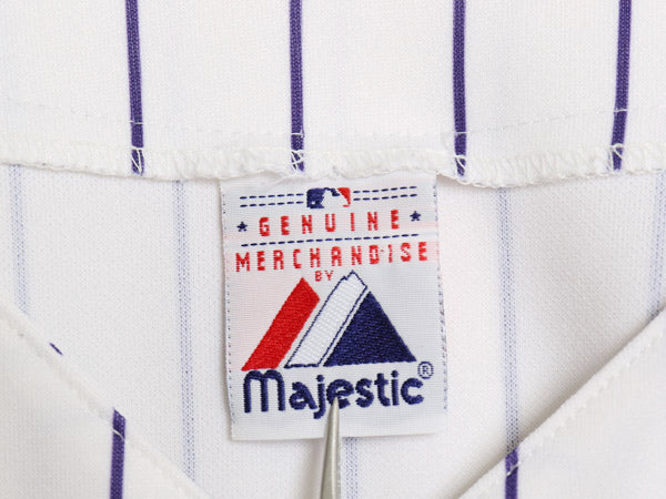 ロッキーズ ベースボール シャツ メンズ XXXL 程 MLB オフィシャル マジェスティック 大リーグ ユニフォーム ジャージ 重ね着 大きいサイズ