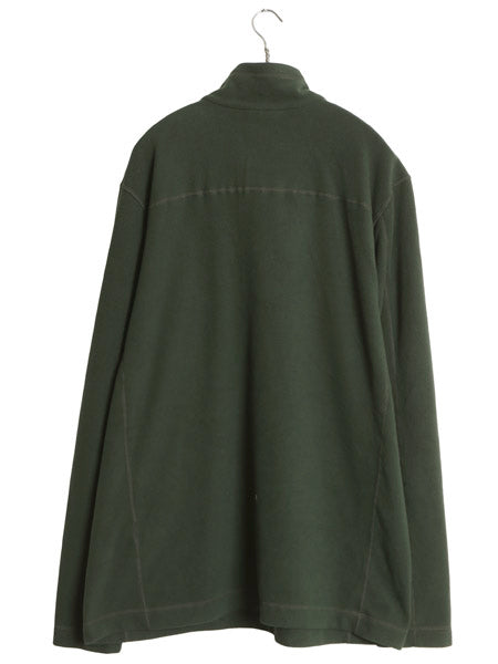 パタゴニア マイクロD ハーフジップ フリース プルオーバー メンズ XL / 25年製 アウトドア ロンT 長袖Tシャツ ハイネック 大きいサイズ 緑