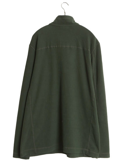 パタゴニア マイクロD ハーフジップ フリース プルオーバー メンズ XL / 25年製 アウトドア ロンT 長袖Tシャツ ハイネック 大きいサイズ 緑