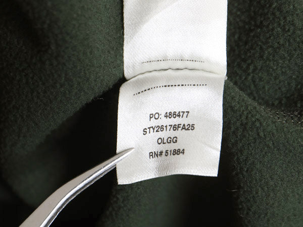 パタゴニア マイクロD ハーフジップ フリース プルオーバー メンズ XL / 25年製 アウトドア ロンT 長袖Tシャツ ハイネック 大きいサイズ 緑