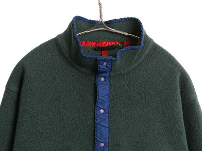 90s パタゴニア スナップT メンズ XL 小さめ L オールド 93年製 旧タグ Rマーク アウトドア プルオーバー フリース ジャケット ブルゾン 緑