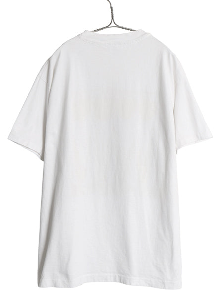 90s USA製 フラワー アート イラスト プリント Tシャツ メンズ レディース XL / オールド グラフィック ヘビーウェイト 大きいサイズ 白 