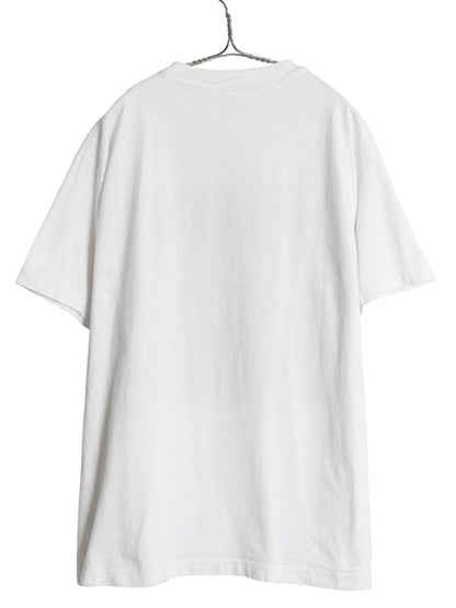 90s USA製 フラワー アート イラスト プリント Tシャツ メンズ レディース XL / オールド グラフィック ヘビーウェイト 大きいサイズ 白 