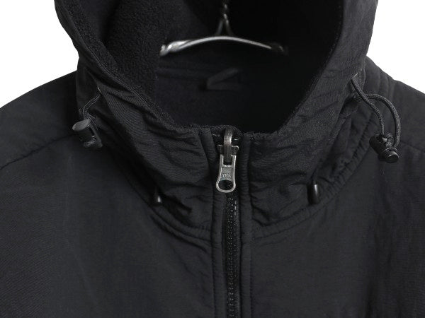 ノースフェイス フード付き デナリ ジャケット レディース L / アウトドア フリース ナイロン パーカー ジャンパー フルジップ ブルゾン 黒