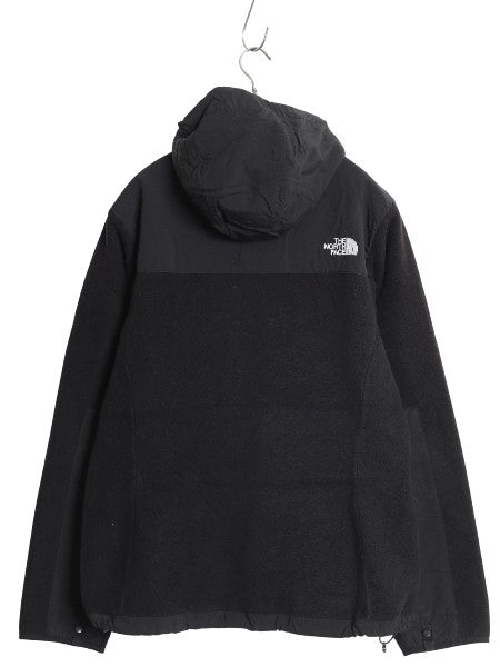 ノースフェイス フード付き デナリ ジャケット レディース L / アウトドア フリース ナイロン パーカー ジャンパー フルジップ ブルゾン 黒