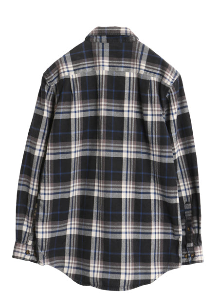 US企画 カーハート 長袖 ヘビー フランネル シャツ メンズ M / 古着 チェック ORIGINAL FIT ネルシャツ ワーク コットン ワンポイント 厚手