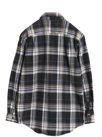 US企画 カーハート 長袖 ヘビー フランネル シャツ メンズ M / 古着 チェック ORIGINAL FIT ネルシャツ ワーク コットン ワンポイント 厚手