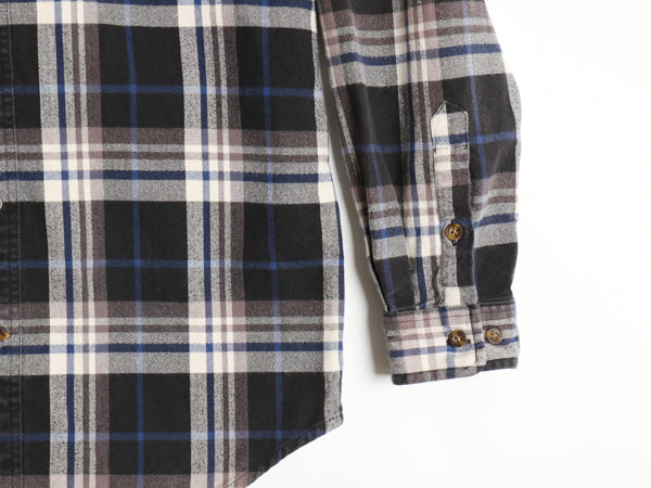 US企画 カーハート 長袖 ヘビー フランネル シャツ メンズ M / 古着 チェック ORIGINAL FIT ネルシャツ ワーク コットン ワンポイント 厚手