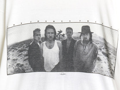 80s ★ U2 ツアー イラスト プリント Tシャツ メンズ XL 小さめ L / ヴィンテージ オフィシャル バンド ロック フォト シングルステッチ 白