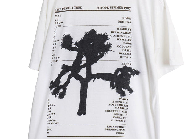 80s ☆ U2 ツアー イラスト プリント Tシャツ メンズ XL 小さめ L