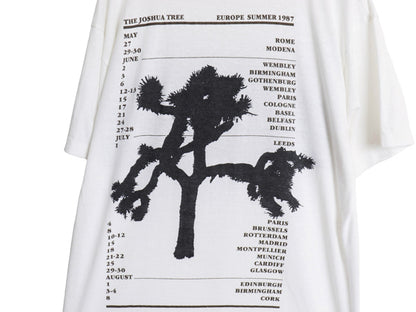 80s ★ U2 ツアー イラスト プリント Tシャツ メンズ XL 小さめ L / ヴィンテージ オフィシャル バンド ロック フォト シングルステッチ 白