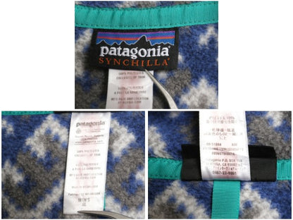 パタゴニア 総柄 ライトウェイト シンチラ スナップT メンズ XL / 古着 13年製 プルオーバー フリース ジャケット ジャンパー 大きいサイズ