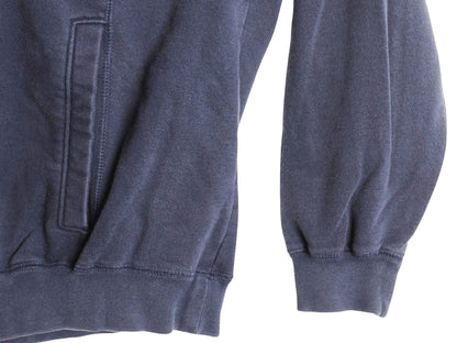 ヤンキース スウェット フード パーカー メンズ L 程/ MLB オフィシャル トレーナー 裏起毛 ヘビーウェイト 大リーグ シンプル ロゴ刺繍 紺