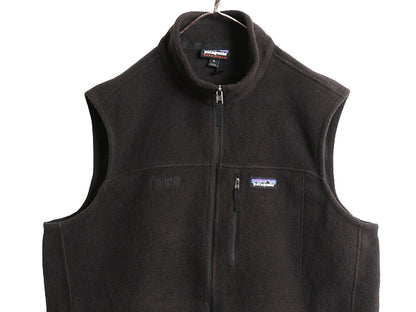 US企画 パタゴニア クラシック シンチラ フリース ベスト メンズ XL / 18年製 前開き フルジップ 重ね着 ハイネック ブラック 大きいサイズ