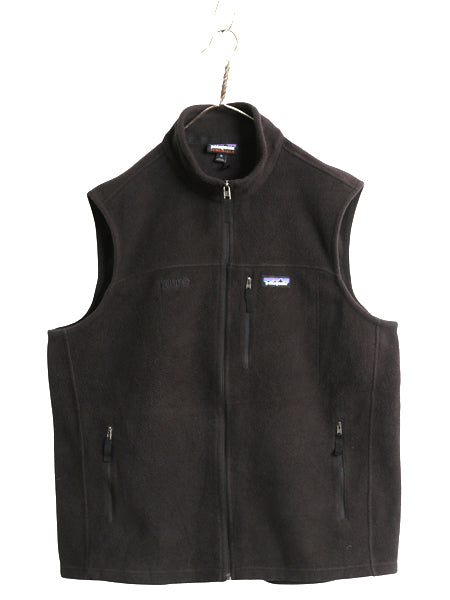 US企画 パタゴニア クラシック シンチラ フリース ベスト メンズ XL / 18年製 前開き フルジップ 重ね着 ハイネック ブラック 大きいサイズ