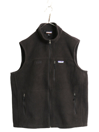 US企画 パタゴニア クラシック シンチラ フリース ベスト メンズ XL / 18年製 前開き フルジップ 重ね着 ハイネック ブラック 大きいサイズ